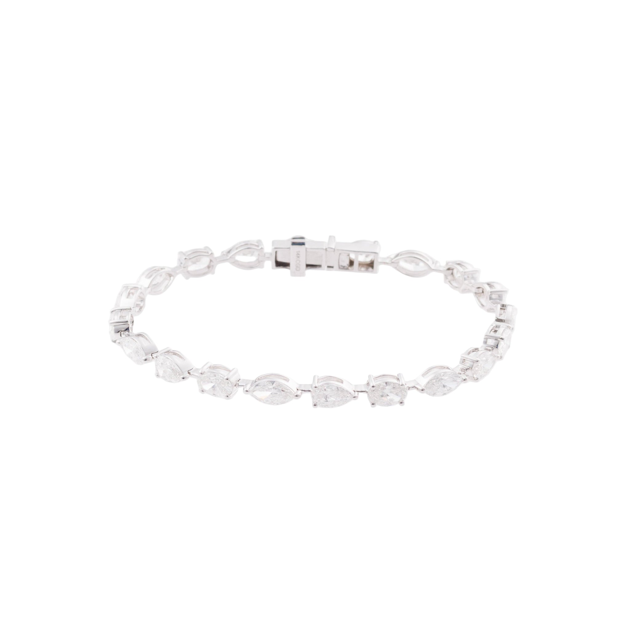 Silver bracelet on a white background