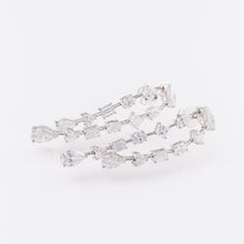 Fancy Shape Duo Drop Lab-Grown Diamond Earrings in 14k White Gold