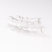 Fancy Shape Duo Drop Lab-Grown Diamond Earrings in 14k White Gold