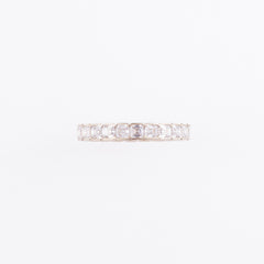 1.97ct Asscher-Cut Lab-Grown Diamond Bezel Eternity Band in 14k Yellow Gold