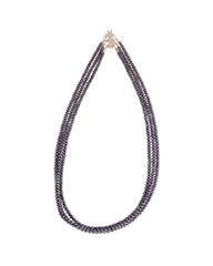 Black Diamond Multi-Strand Necklace with Natural Diamonds