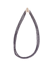 Black Diamond Multi-Strand Necklace with Natural Diamonds