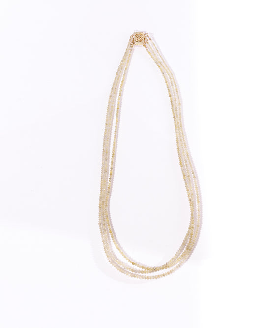 Champagne Diamond Necklace with Natural Diamonds