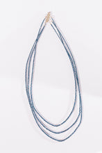 Blue Diamond Multi-Strand Necklace with Natural Diamonds