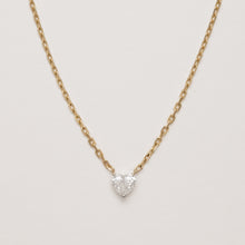 2.28ct Heart Lab-Grown Diamond Solitaire Pendant Necklace in 14k Yellow Gold