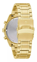 Bulova 97A165 Gold Tone Black Dial Chronograph