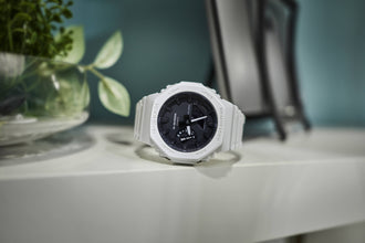 G-Shock GA2100-7A White Casioak Slim Resin Case