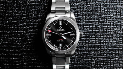 Monta Atlas GMT 24-Hour With Date Charcoal Dial // Pre-Owned