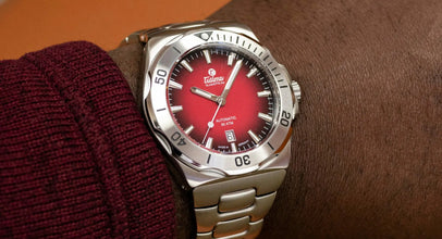 Tutima 6155-08 M2 Seven Seas S Stainless Steel 44mm Red Steel