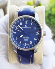 Revue Thommen 16050 Airspeed Automatic Blue Leather // Pre-Owned