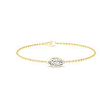 Marquise Cut Lab-Grown Diamond Bezel Bracelet in 14k Yellow Gold