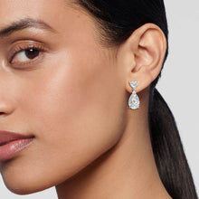 Heart & Oval Duo Drop Lab-Grown Diamond Earrings