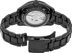 Seiko Presage SPB361 Sharp Edged GMT Limited Edition Black Rose Gold