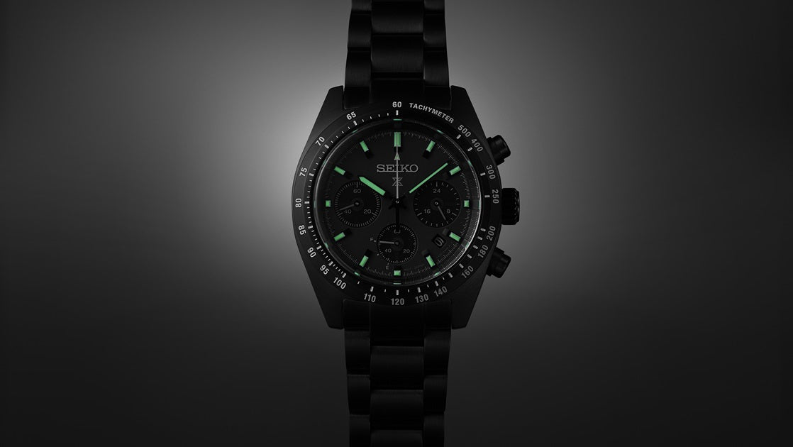 Seiko Prospex SSC917 Night Vision Speed Timer Solar Chronograph