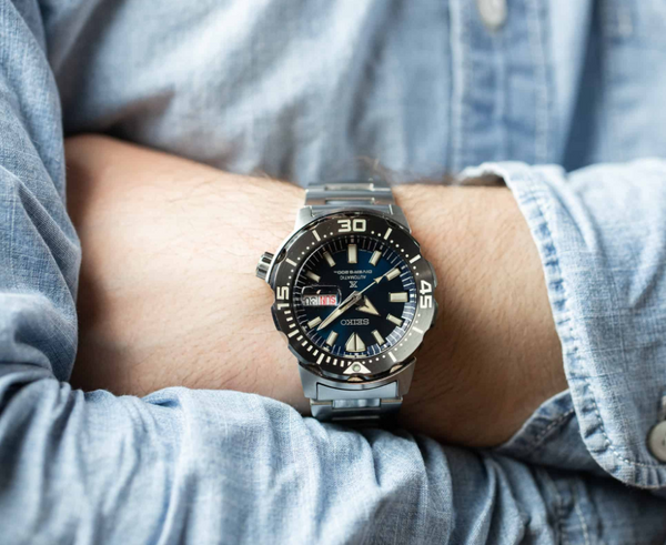 Seiko Prospex SRPD25 Monster Blue Dial // Pre-Owned – Arizona Fine