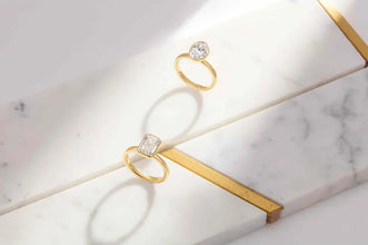 3.03ct Emerald-Cut Lab-Grown Diamond Bezel Ring in 14k Yellow Gold