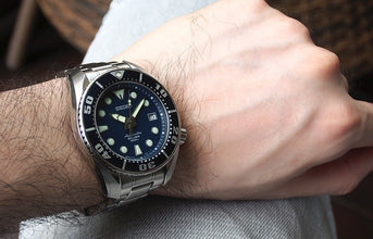 Seiko SBDC003 Sumo Scuba Air Diver Blue Dial on Rubber Strap // Pre-Owned