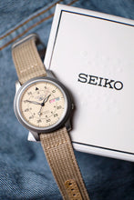 Seiko Sports SNK803 Beige Automatic Canvas Strap // Pre-Owned