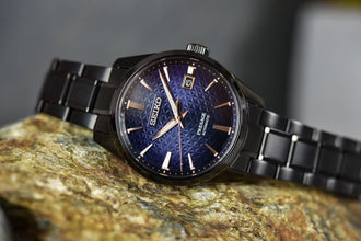 Seiko Presage SPB361 Sharp Edged GMT Limited Edition Black Rose Gold