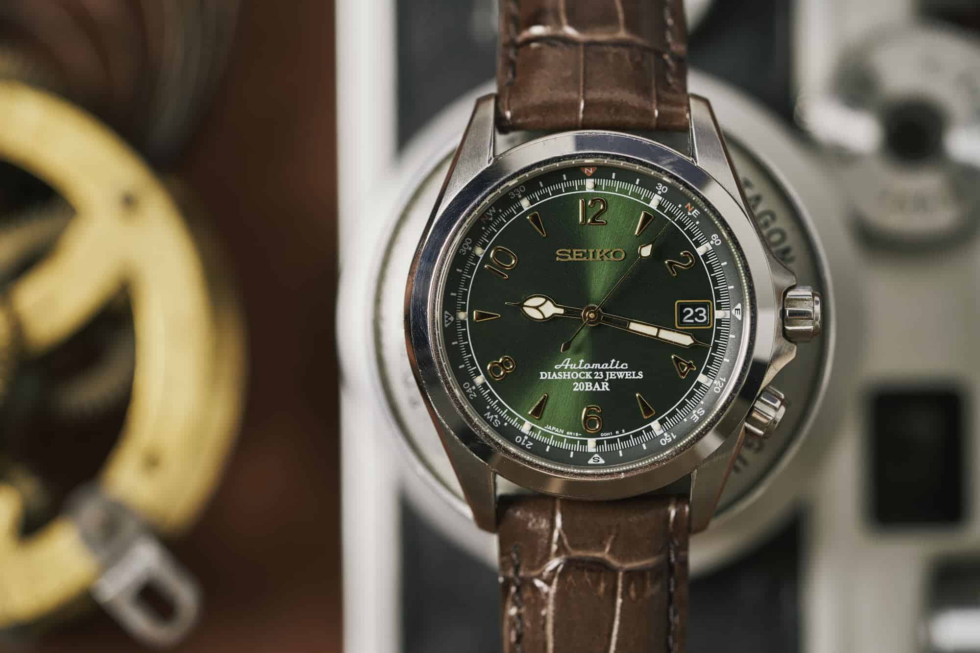 Seiko SARB017 Prospex Alpinist Green Dial (Not original strap