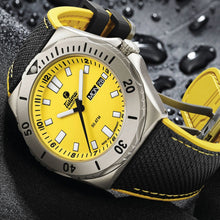 Tutima Glashutte 6151-09 M2 Seven Seas Yellow Dial Cal T 330