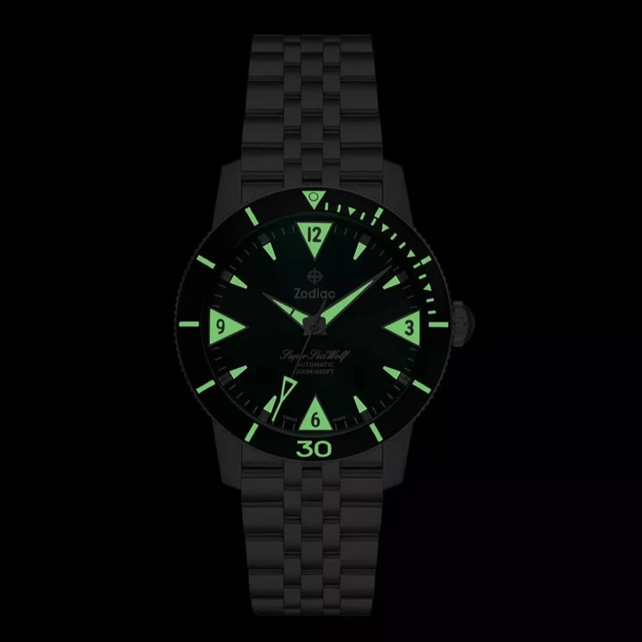 Zodiac ZO9218 Super Sea Wolf Skin Diver Automatic Stainless Steel