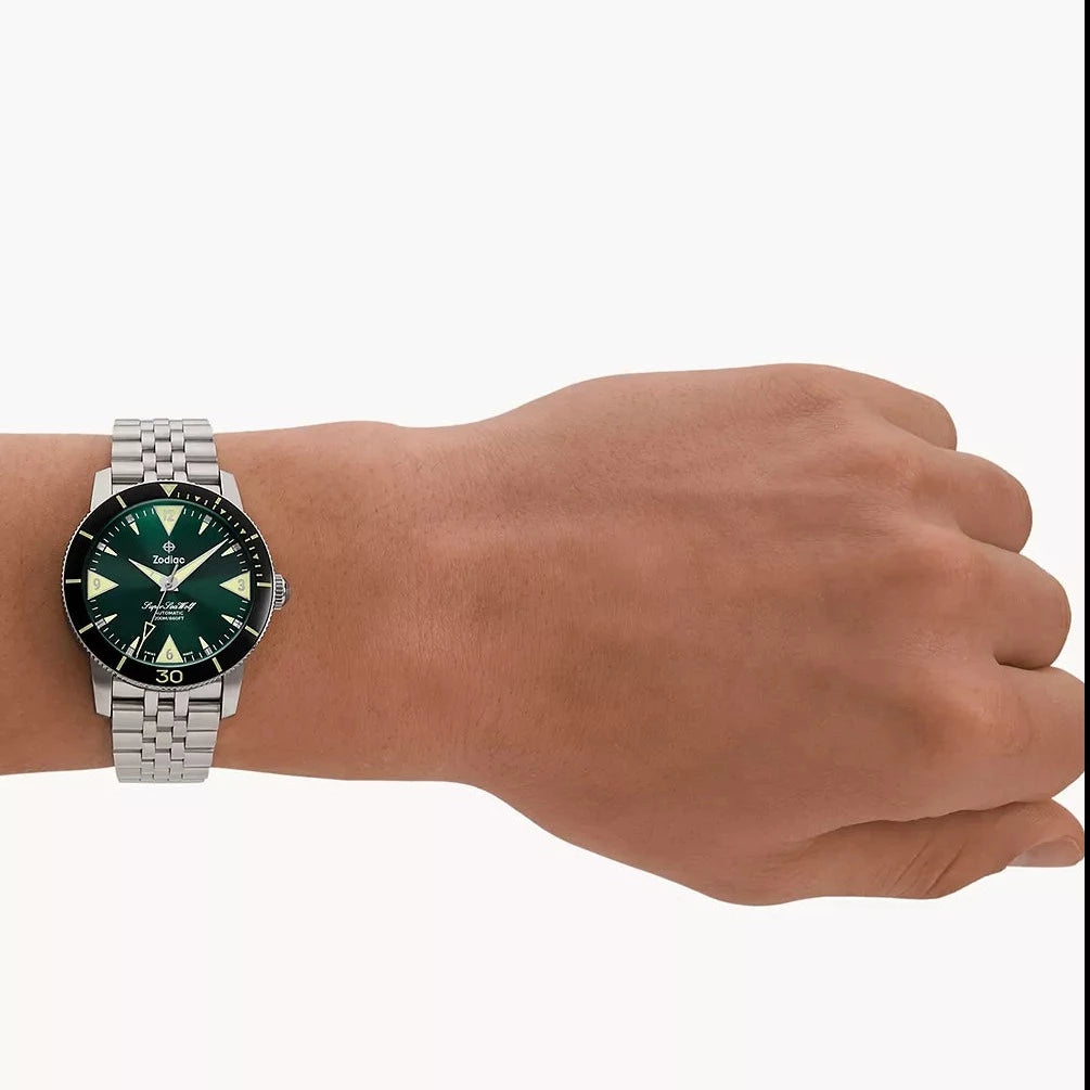 Zodiac ZO9218 Super Sea Wolf Skin Diver Automatic Stainless Steel