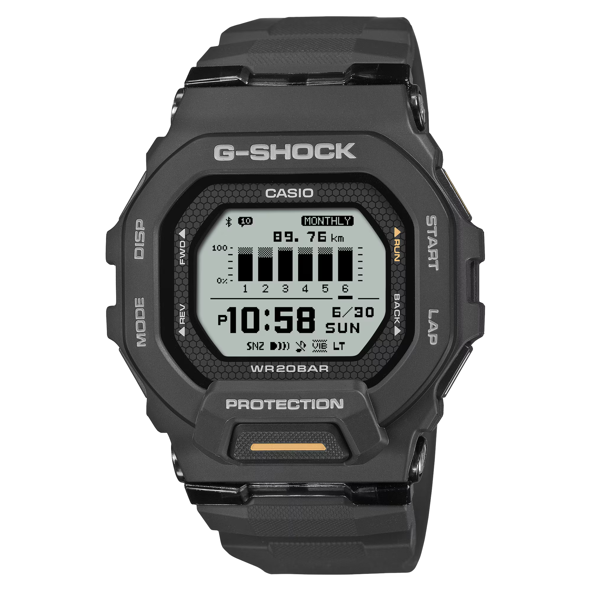 G-Shock GBD200-1A1 G-SQUAD Mip Display Strava Step Counter Digital