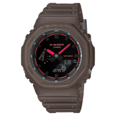 G-Shock GA2100K-5A Mysterious Smoky Light Black Red Ana-Digi Octagon Resin