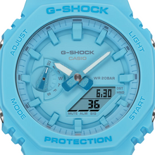 G-Shock GA2100-2A2 Tone on Tone Turquoise White Casioak