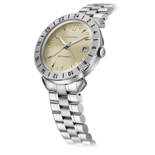 Accutron 26B204A Astronaut LTI Grade 5 Titanium Automatic GMT Champagne