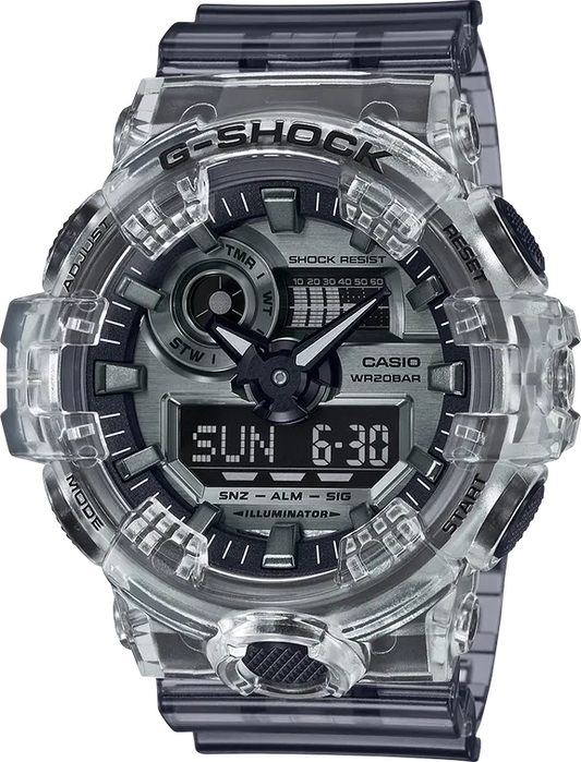 G-Shock GA700SK-1A Ana-Digital Transparent Metallic Tone Watch
