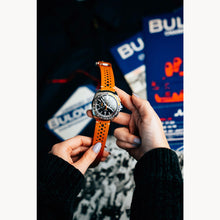 Bulova 98B427 Racer Chronograph Black Dial Orange Accents