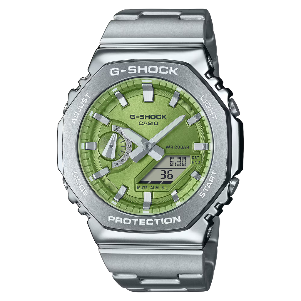 G-Shock GM2110D-3A GSTEEL 2100 Series Casioak Green Dial