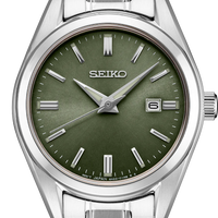 Seiko Essentials SUR533 Sunray Green Dial Quartz 30mm Stainless Steel