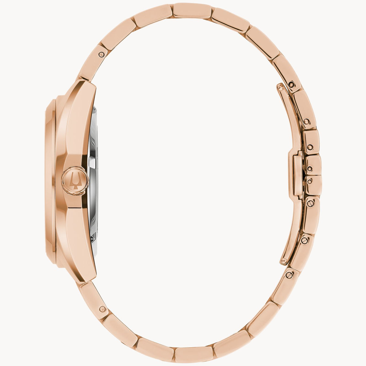 Bulova 97B234 Surveyor Purple Rose Gold Tone Automatic