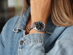 Laco 862141 Flieger Stuttgart Pro Black Dial Automatic Pilot's Watch