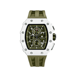 Tsar Bomba TB8204QA-03 Elemental Bioceramic Date Arabic Numerals Olive Green Quartz