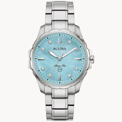 Bulova 96P248 Marine Star Tiffany Blue Mother of Pearl Dial 36mm