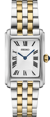 Seiko Essentials SWR087 Sophisticated Classic Two Tone Tank Ladies Quartz