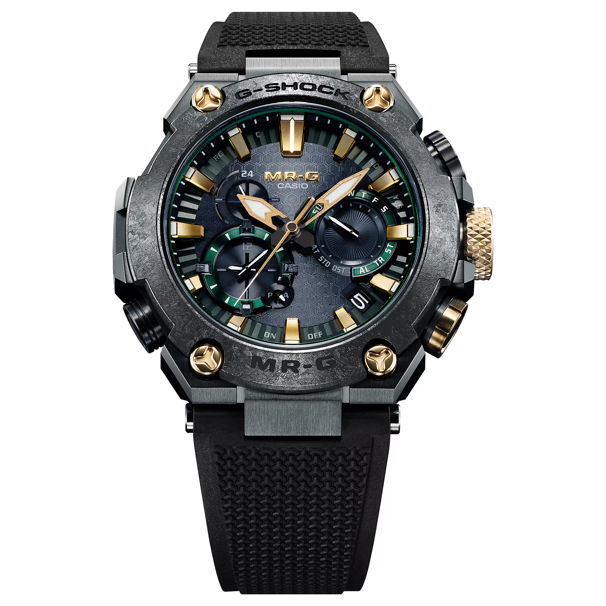 G-Shock MRGB2000RG-3A Kurogane-Iro MR-G Green DLC Titanium Rubber G-Shock MRGB2000RG-3A Kurogane-Iro MR-G Green DLC Titanium Rubber