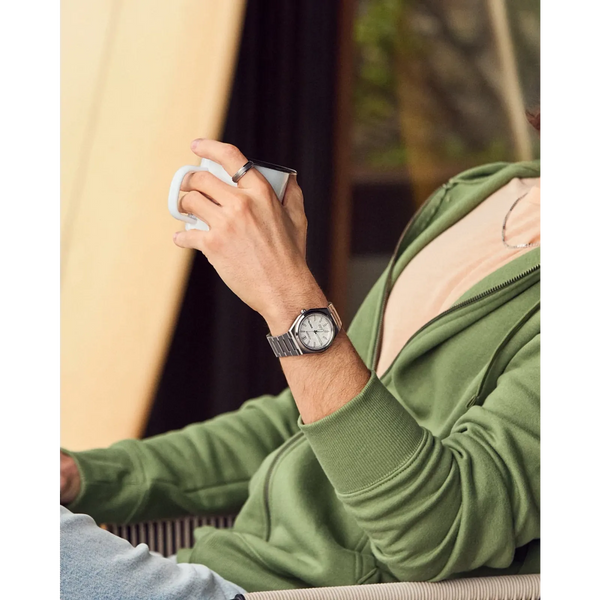 Citizen AW0130-85A Zenshin Super Titanium White Textured Dial Eco