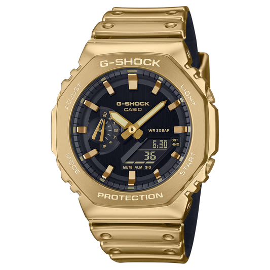G-Shock GM2100YMG-9A Fine Metallic Series Monochromatic Gold Ana-Digi