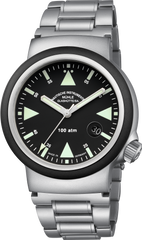 Muhle Glashutte M1-41-03-MB-II S.A.R. Rescue Timer Black Dial Stainless Bracelet