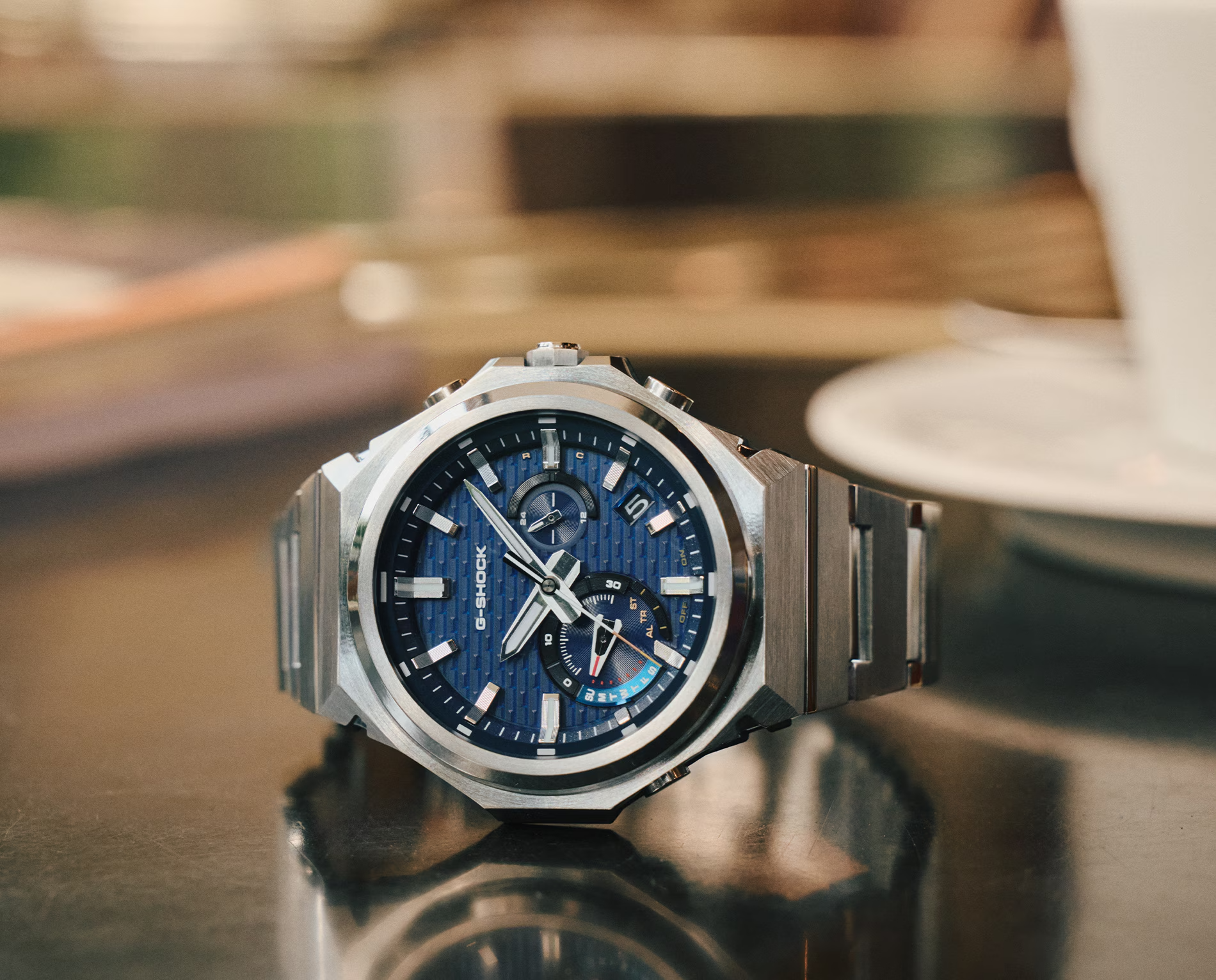G-Shock GSTB1000D-2A G-STEEL Blue Compact Form Slim Solar Bluetooth