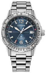 Citizen NK0040-58L Promaster Air Aviation Blue Sunray Dial Automatic Titanium