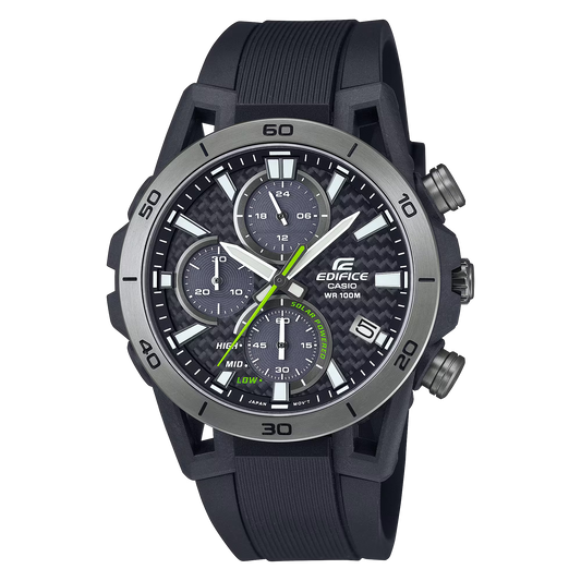 Casio Edifice EQS960PB-1AV Sospensione Solar Chronograph Carbon Fiber Dial