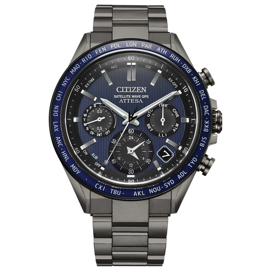 Citizen CC4059-64L Attesa Blue Dial Super Titanium GPS Solar