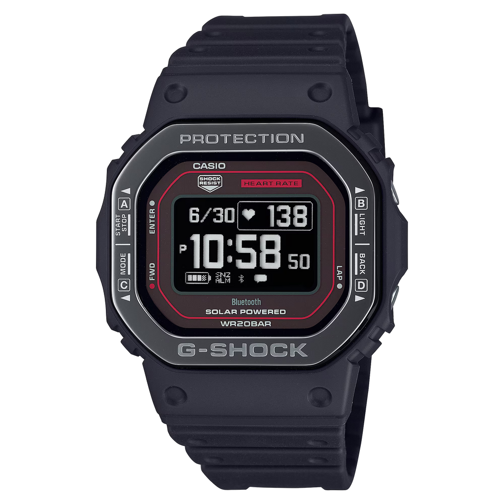 G-Shock DWH5600MB-1A4 G-Squad Heart Rate Monitor Black Red