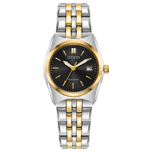 Citizen EW2299-50E Corso Eco-Drive Black Dial Two-Tone Quartz Ladies